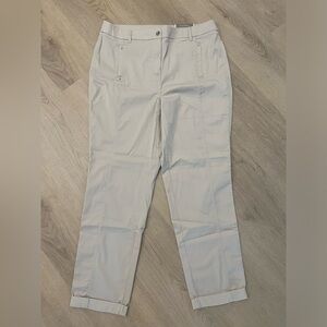 Chico's Ultimate Fit Luxe Twill Utility Crop Pants